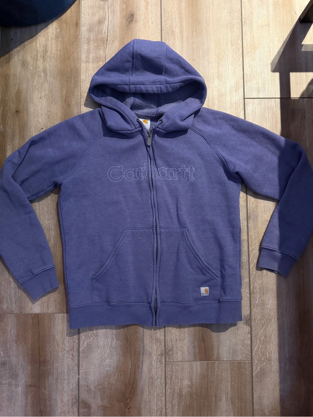 Carhartt Purple Full-Zip Hooded Sweatshirt